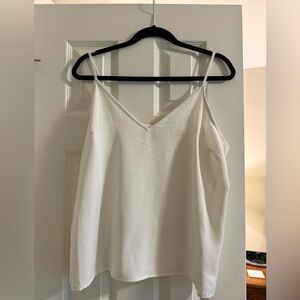 A New Day White Silk Cami Tank